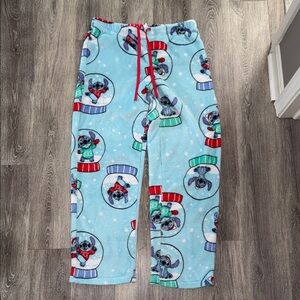 Blue Stitch Snow Globe Kids Pajama Pants - Cozy Fleece